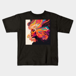 Psychedelic Girl Kids T-Shirt